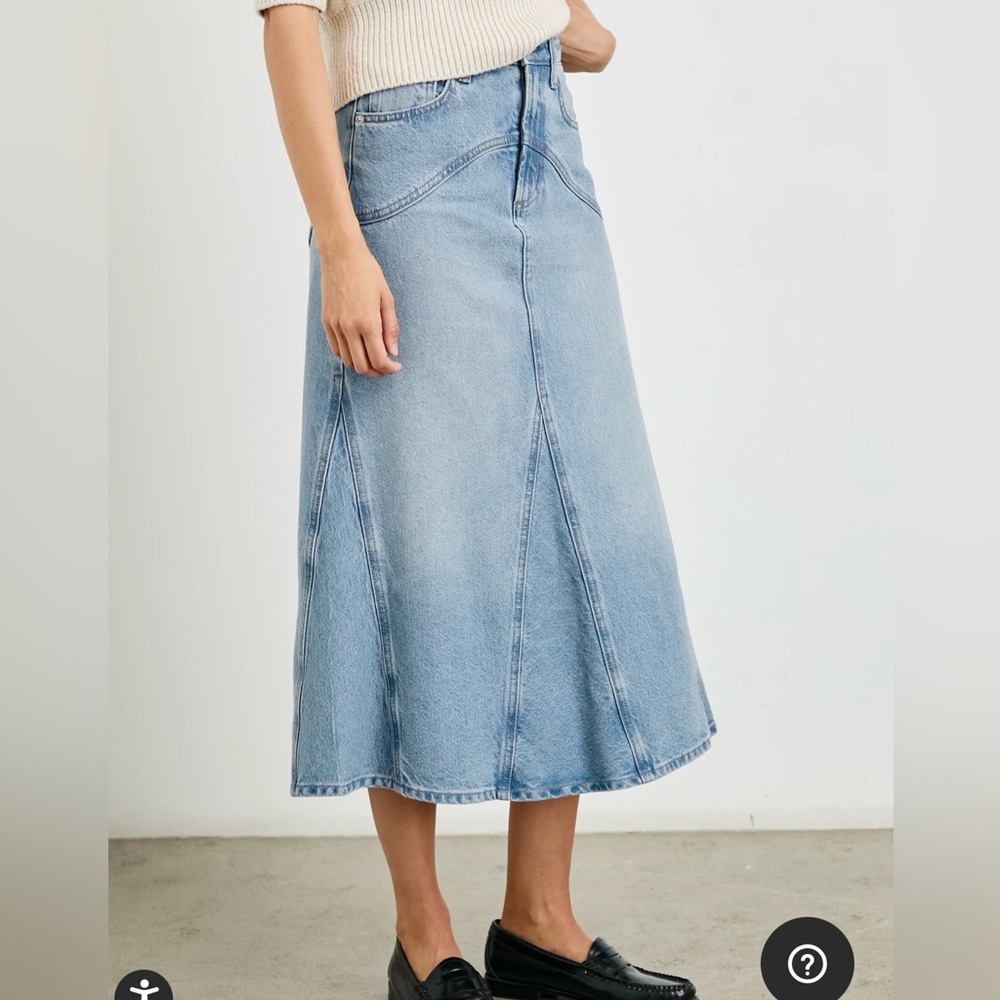 New Rails Blue Denim A-Line Skirt